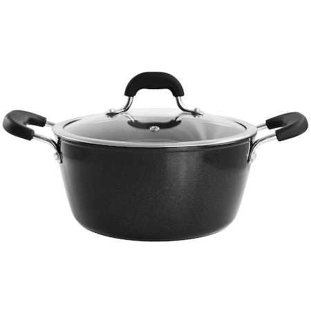 Kenmore Arlington 4.5 Quart Dutch Oven with Lid in Black 96320.02
