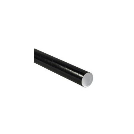 Bubblefast 2 x 20'' Black Tubes with Caps, 50PK BFP2020BL