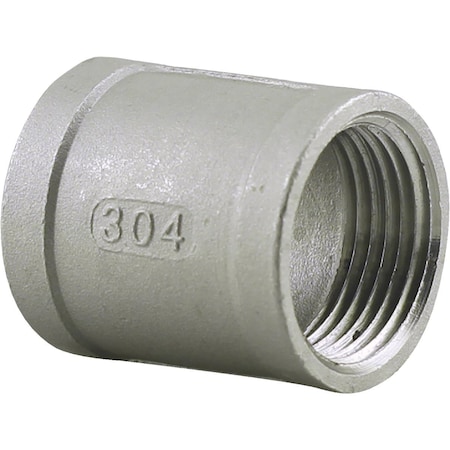 Plumbeeze PLUMB-EEZE 1-1/4'' FIP Stainless Steel Coupling U2-SSC-12