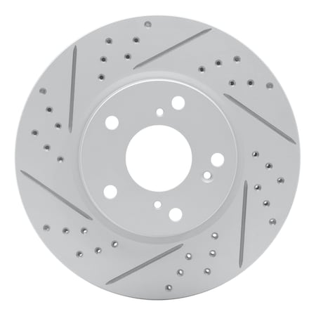 Dynamic Friction Co DFC Geoperformance Rotor - Drilled and Slotted 830-59061L
