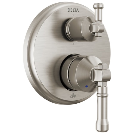 Delta Broderick 14 Series Integrated Diverter Trim 6-Setting In Lumicoat Stainless T24984-SS-PR