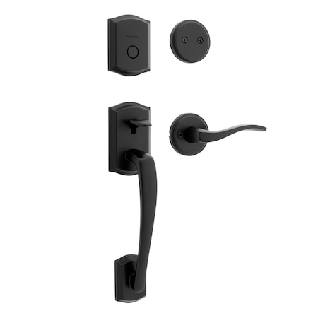 Kwikset Residential Handlesets Matte Black 819PTHXSEL-514