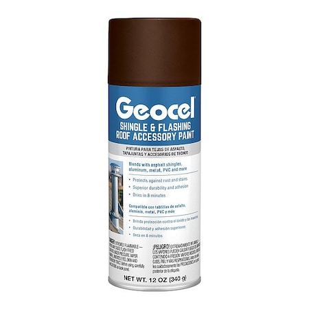 Geocel Shingle and Flashing Roof Paint, Brown GC91104-6X
