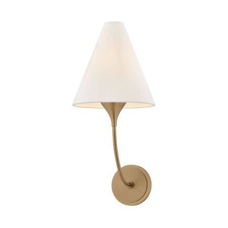 Troy Lighting Evermore 1 Light Wall Sconce in Patina Brass Finish B1920-PBR