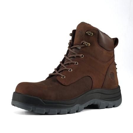 Handpoint Mens 6 in Soft Toe Work Boots-EH Safety Boots with KEVLAR Puncture Resistant Midsole, Brown, 8.5 80N01BN-EE-8.5