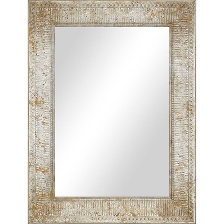 Homeroots 47" Silver Metal Accent Mirror 632864