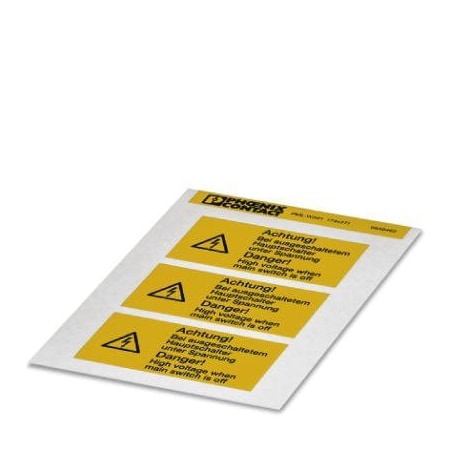 Phoenix Contact PML-W301 74X37 Warning label Sheet 0830462