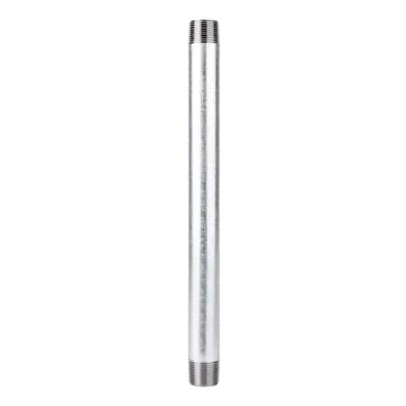 Ace Trading - Nipple STZ Industries 3/4 in. MIP each X 3/4 in. D MIP Galvanized Steel 12 in. L Nipple 303U34X12