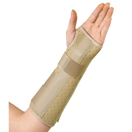 Medline Vinyl Wrist and Forearm Splint, Left, Size M, 10in ORT18100LM