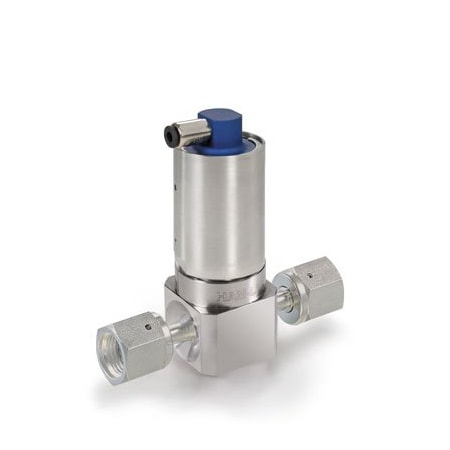 Ham-Let Actuated Valve, 2 Port UCV, 1/4 in, Swivel HM20-4VKLC-GF4