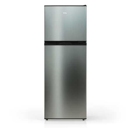 Tcl 4.7 Cu. Ft. Compact Double-Door Refrigerator, Silver TRM47D5AV