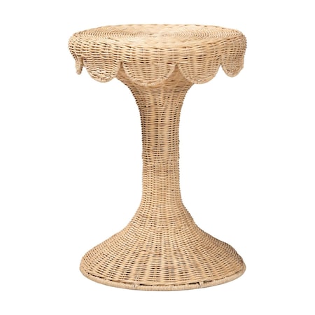 Bali & Pari Natala Natural Rattan End Table 268-14646-ZORO