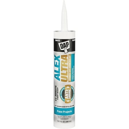 Alex ULTRA Series Advanced Sealant, White to Off-White, 24 hr Curing, >40 deg F 7079818200