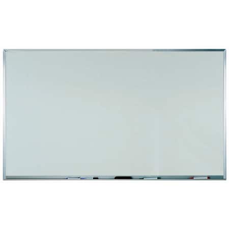 Aarco Melamine Marker Board, White Melamine Marker Board w/ a Clear Satin Anodized Al Frame, 36''Hx60''W WAC3660