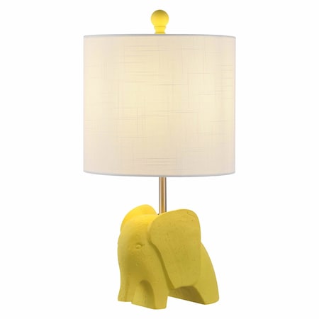 Jonathan Y Koda 17.5" Eclectic Southwestern Resin/Iron Elephant LED Kids' Table Lamp, Yellow JYL1143C