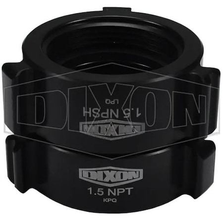 Dixon Style N53 Rocker Lug Adapter, 6 in, FNPT Rigid x FNPSH Swivel N53-60S60T