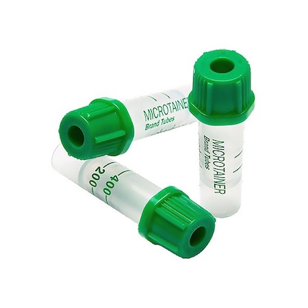 Bd Microtainer Capillary BC Tube LH Additive, 200 to 400 uL, Microgard Closure Tube, 365965, 200PK 450612_CS