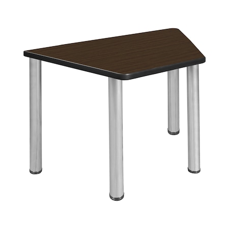 Regency Learning School Desk, 36 in W X Wood, Metal, Neo Walnut / Chrome TSD36231918NWBPCM