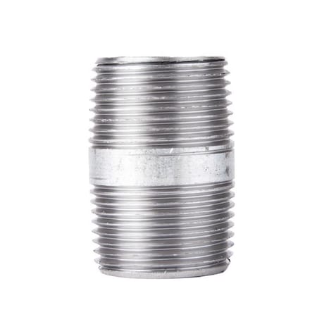 Stz Industries 3/8 in. MIP each X 3/8 in. D MIP Galvanized Steel 1-1/2 in. L Nipple 309UP38X112
