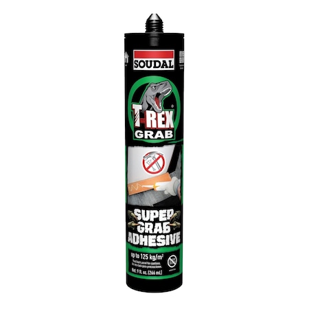 Soudal Usa T-REX Super Grab Construction Adhesive 9 oz. White, 12PK 166838
