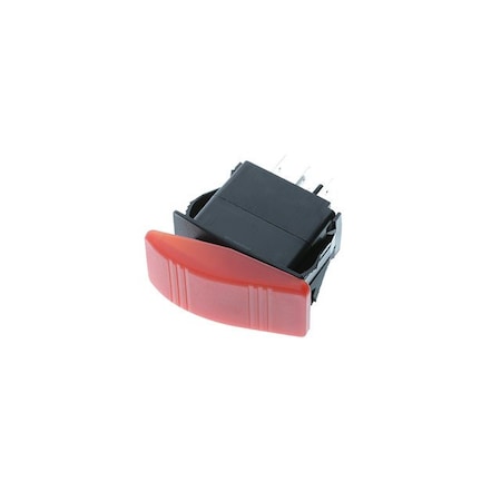 Switch Components Contura Style Rocker, 6P DPDT ON-ON, Red IP56 SRD2-2D-DC-1-RNN