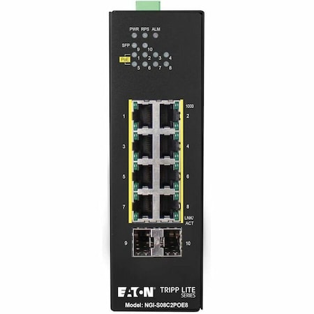 Eaton EATON Ethernet Switch 8-Port Gigabit Managed NGI-S08C2POE8