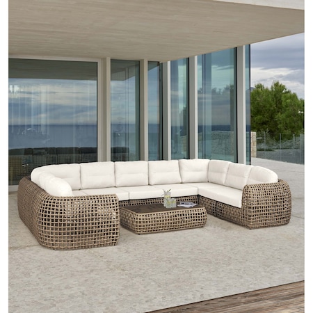 Skyline Design Dynasty 10-Piece Sectional Set with Sunbrella Cushions 22389-KMNP-10PC