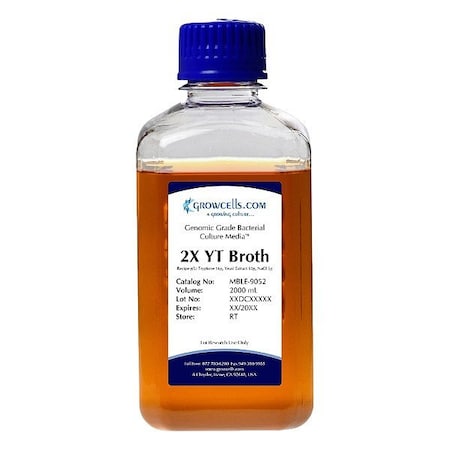 Growcells 2X YT Broth, 6 x 2L MBLE-9052-6