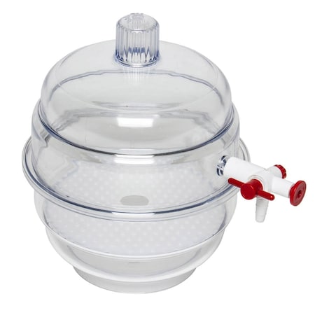 Bel-Art Transparent Vacuum Dessiccator, 5 7/8 x 8 1/8 420012