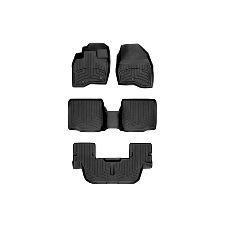 Weathertech Black, Front and Rear and Rear FloorLiner HP 449811IM-44359-4-3IM