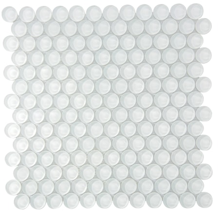 Apollo Tile White 12 in x 12 in Glass Glossy Floor and Wall Mosaic Tile 5 sqft/case, 5PK APLPN88066A
