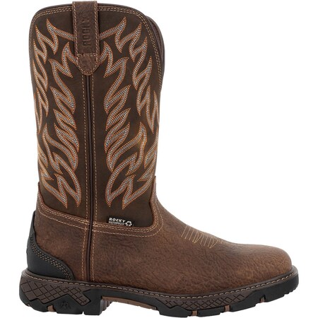 Rocky Ironhawk Waterproof Western Boot, Brown, Size 11 RKW0467