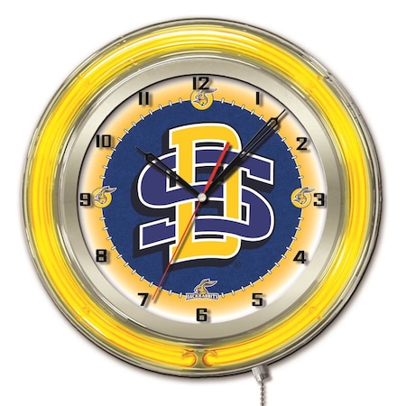Holland Bar Stool Co South Dakota State University Double Neon 19" Clock Clk19SDakSt