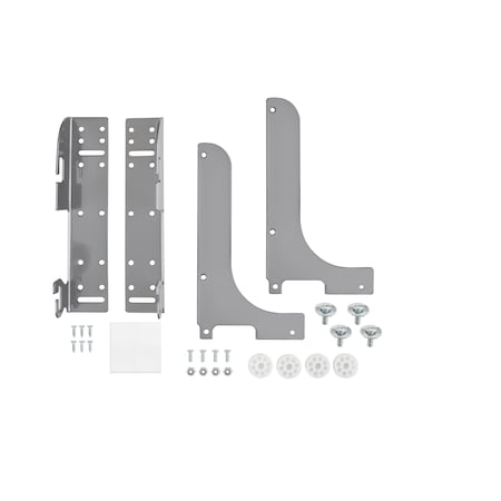 Rev-A-Shelf Steel, Silver, 1.5 in W, 8 in H, 2.13 in D 5WB-DMKIT