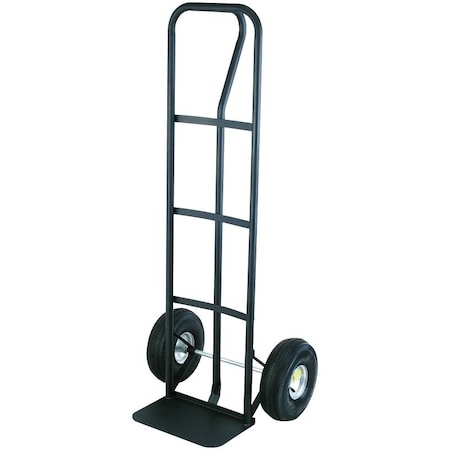 Prosource Hand Truck, 600 lb Weight Capacity, 14 in W x 9 in D Toe Plate, Steel, Black HT-1805