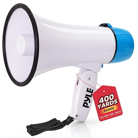 Pyle 20W Megaphone Bullhorn PMPRA214WHI