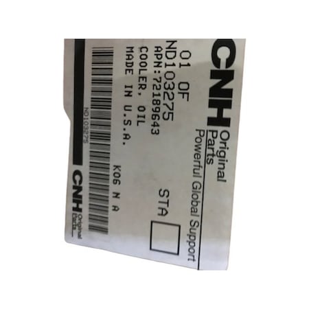Cnh COOLER OIL, CNH OEM ND103275 ND103275