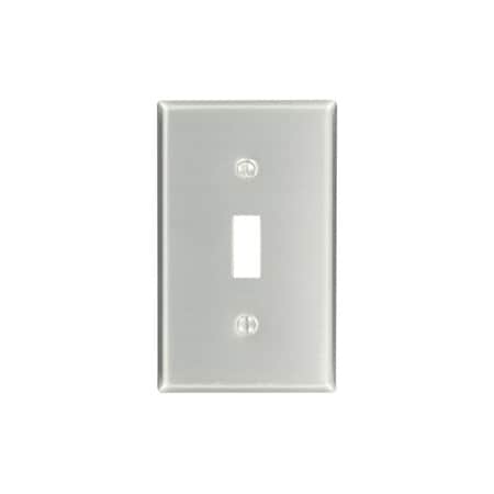Leviton Wall Plate, Toggle, Aluminum 83001
