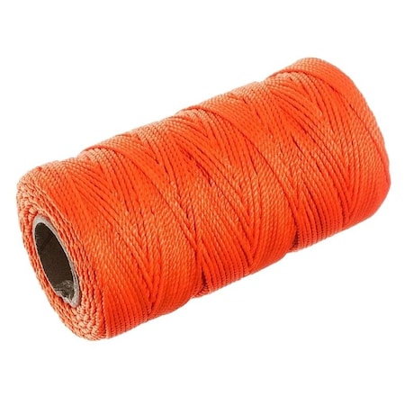 Baron Twine, No 18 Dia, 260 ft L, 13 lb Working Load, Nylon/Poly, Orange 10364