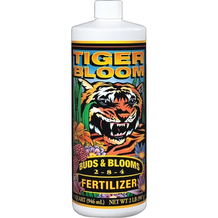 Foxfarm Tiger Bloom 1 Qt. 2-8-4 Concentrate Liquid Plant Fertilizer FTBQ