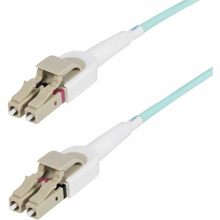 Startech.Com 5m 15ft LC to LC UPC OM4 Switchable Fiber Optic Cable 50/125m, 100G, Toolless Polarity 450FBLCLC5SW