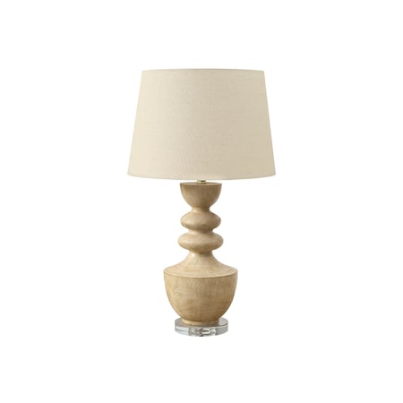 Monarch Specialties Lighting, 28"h, Table Lamp, Beige Resin, Beige Shade, Transitional I 9921