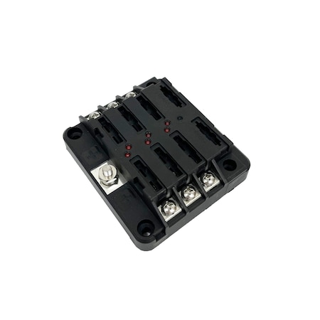 Optifuse Fuse Block for Regular Blade - LED/Ground, 6P BLR-I-1206-G