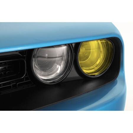 Gt Styling Headlight Cover, Full Cover; Solid; 2 Piece Transparent Yellow Outside Light Cover; 2 Piece Clear GT0265Y