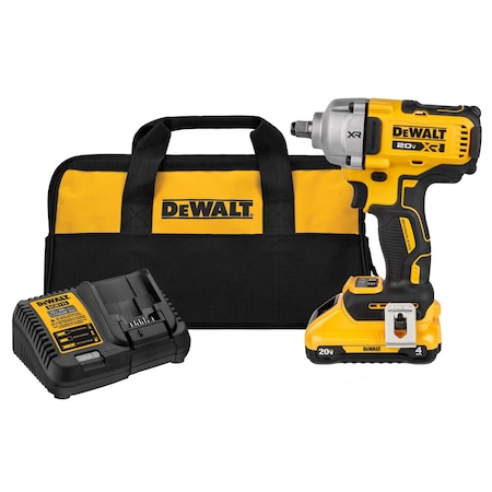 Dewalt Impact Wrench, 20 V DC DCF891Q1