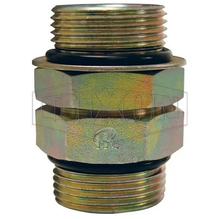 Dixon Adjustable O-Ring Union, 1-5/16-12 Nominal, Male SAE O-Ring Boss, Steel, Domestic 6403-16
