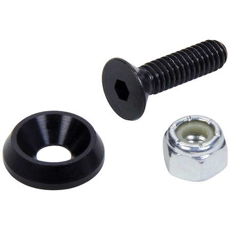 Powerhouse 0.25 x 0.75 in. Countersunk Bolt Washer Kit, Black, 10PK PO3615765