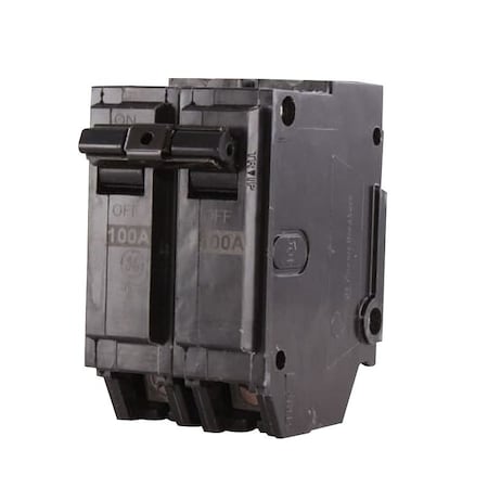 Ge Industrial Solutions Circuit Breaker, THQL Series, 100A, 2 Pole, 120/240V AC, 10kA at 120/240V AC THQL21100P