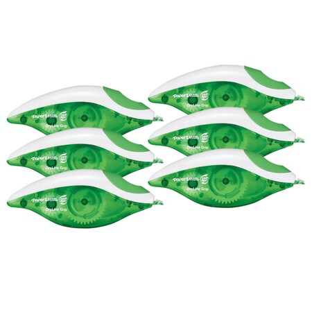 Paper Mate Liquid Paper DryLine Grip Correction Tape, 6PK 06604