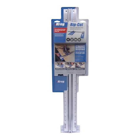 Kreg Rip-Cut Aluminum 30.88 in. L X 2.5 in. H X 8.75 in. W Saw Edge Guide Blue/Silver 1 pc KMA2685